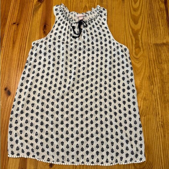 VICTORIAS SECRET Size LRG White Blue Leaf Print Nightgown Pajamas PJs VS Womens - Picture 3 of 11